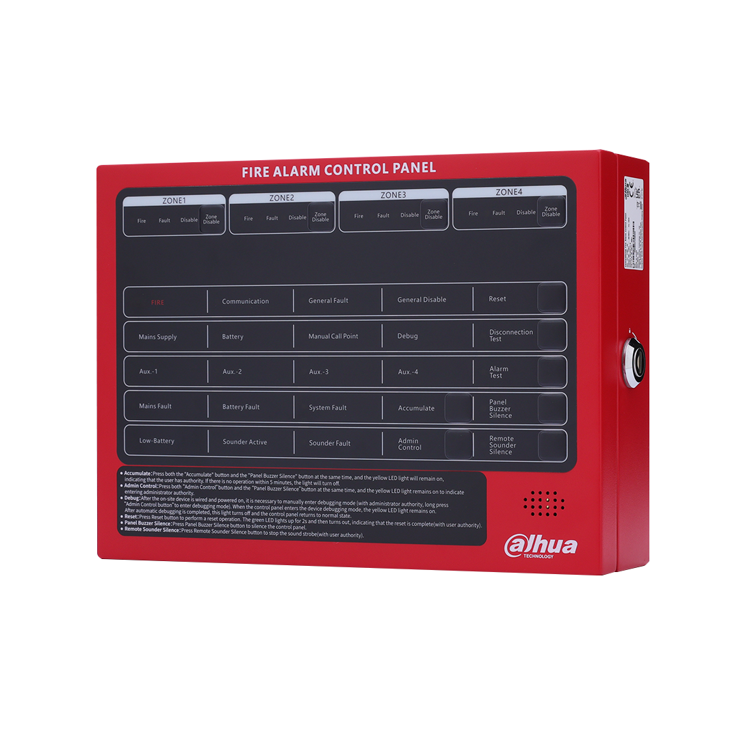 Conventional Fire Alarm Control Panel – 4 Zones