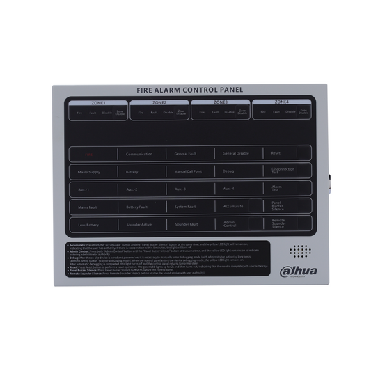 Conventional Fire Alarm Control Panel – 4 Zones (White)