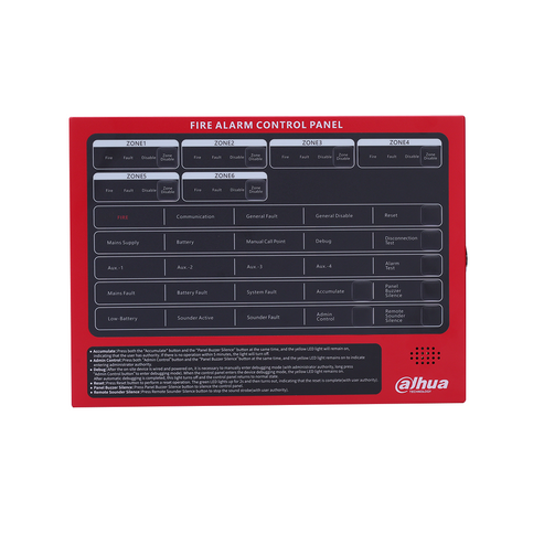 Dahua Conventional Fire Alarm Control Panel – 6 Zones – JS GLOBAL HARDWARE